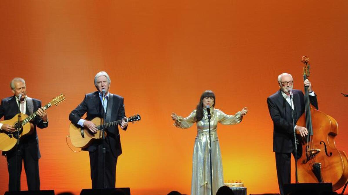 A file photo of The Seekers performing