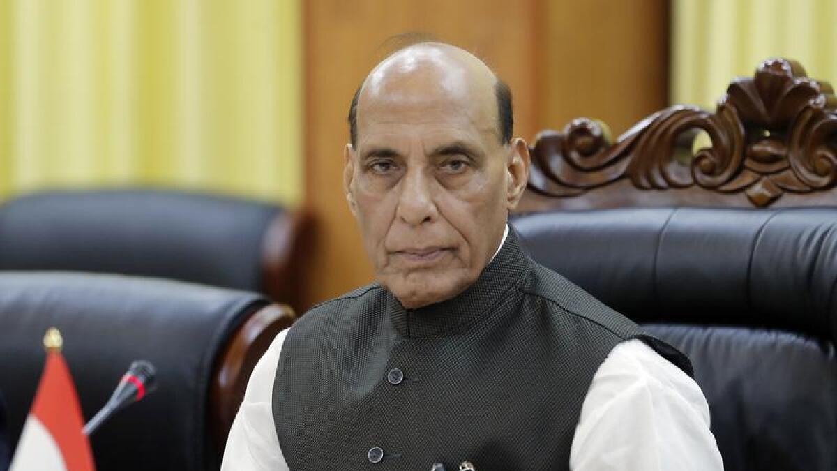 File copy of Indian Defence Minister Rajnath Singh