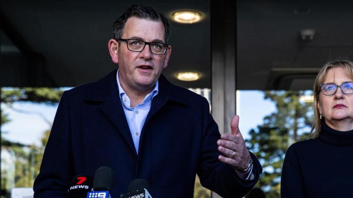 Premier Daniel Andrews with his newly elected Deputy Jacinta Allan