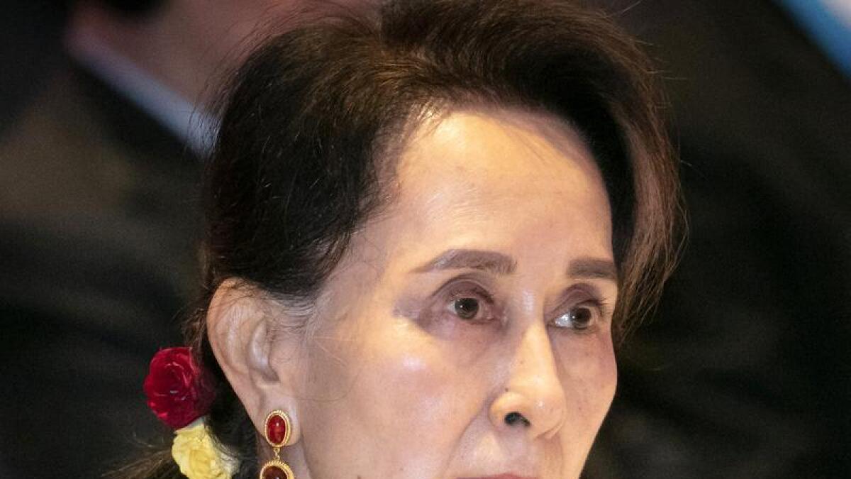 Myanmar's deposed leader Aung San Suu Kyi