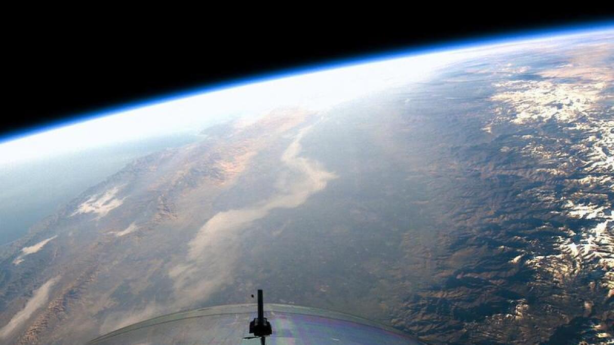 View from SpaceShipTwo