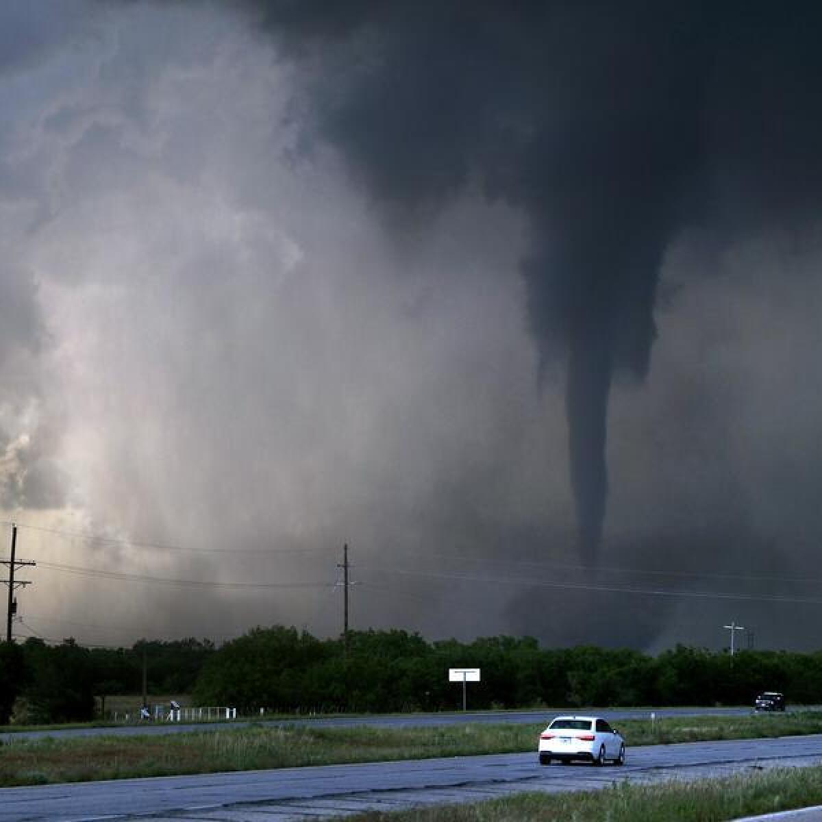 Tornado west of Hawley in Texas