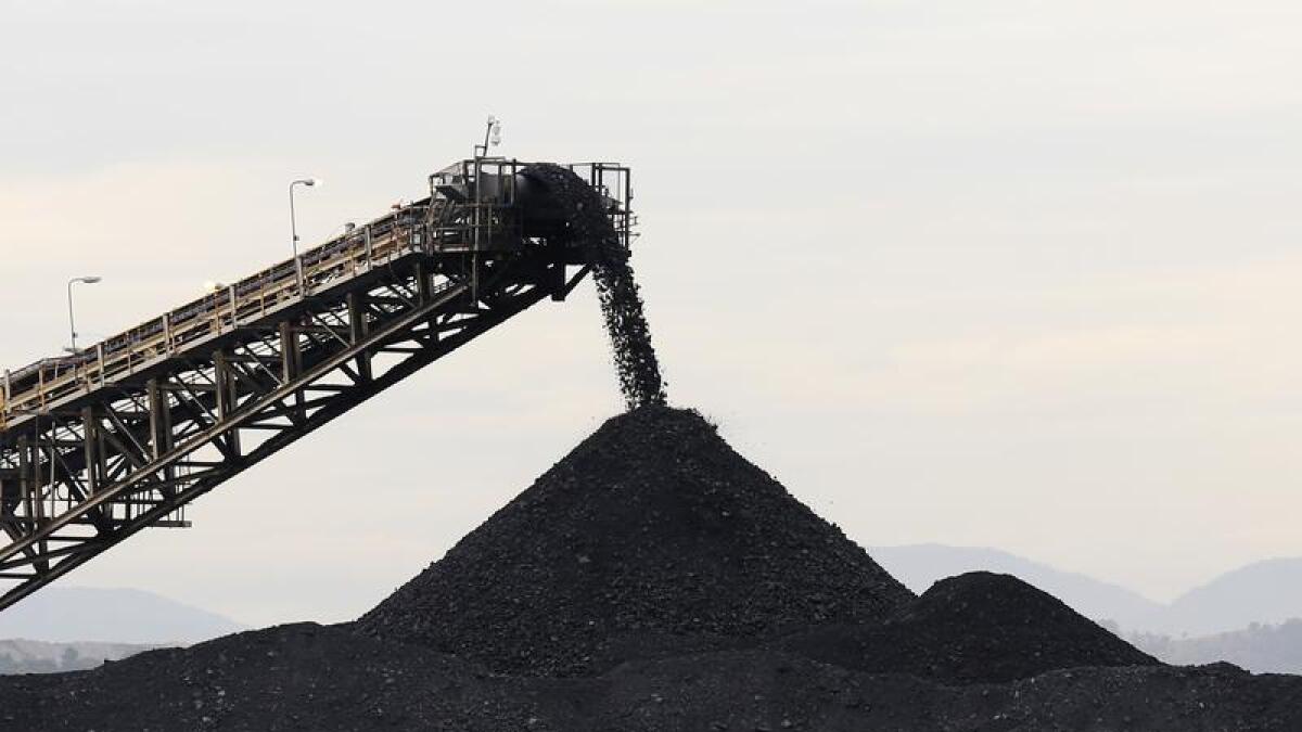 Coal being loaded in the Hunter Valley region of NSW