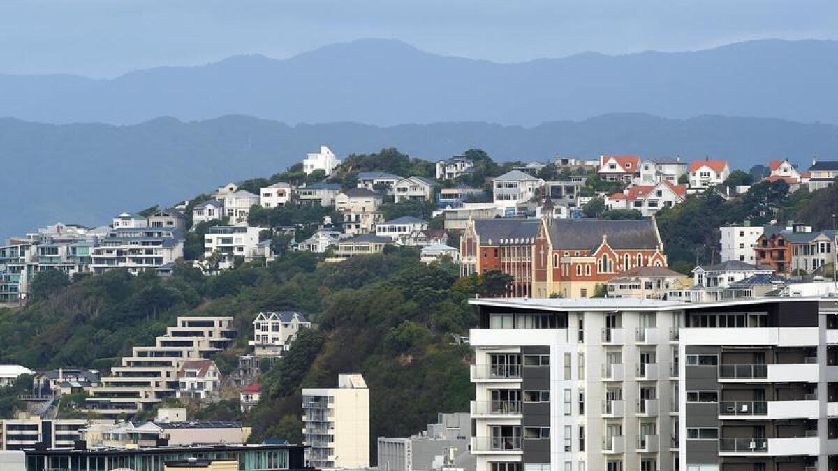 Housing in the New Zealand capital Wellington.