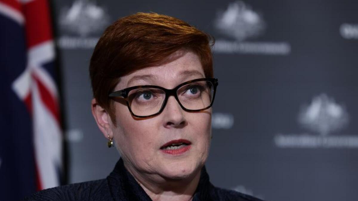 Foreign Affairs Minister Marise Payne
