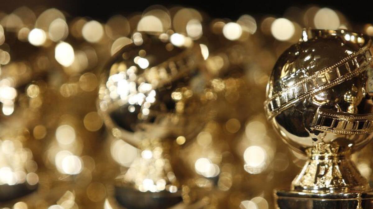 Golden Globe statuettes (file image)