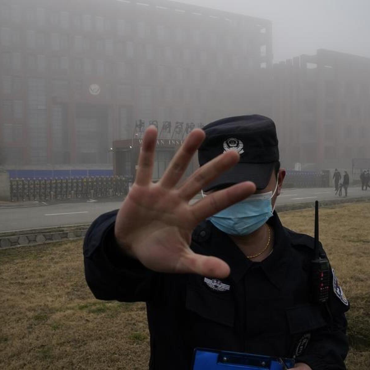 A security official in China