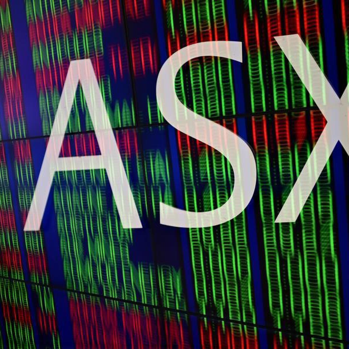 An ASX sign and indicator board (file image)