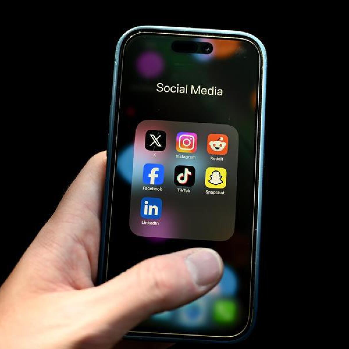 Social media apps (file image)