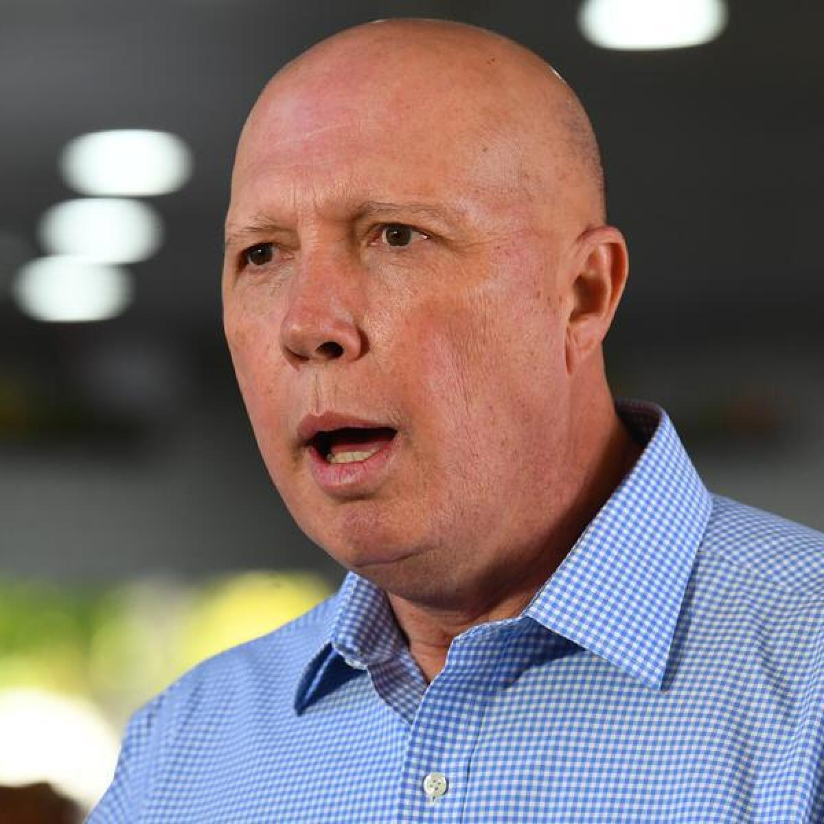 Opposition Leader Peter Dutton (file image)