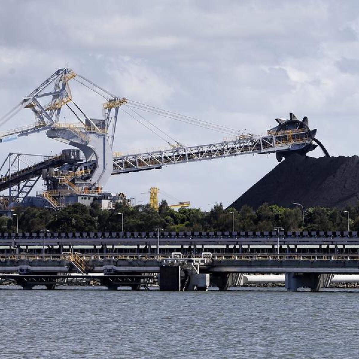 The Kooragang Coal Loader in the Port of Newcastle.