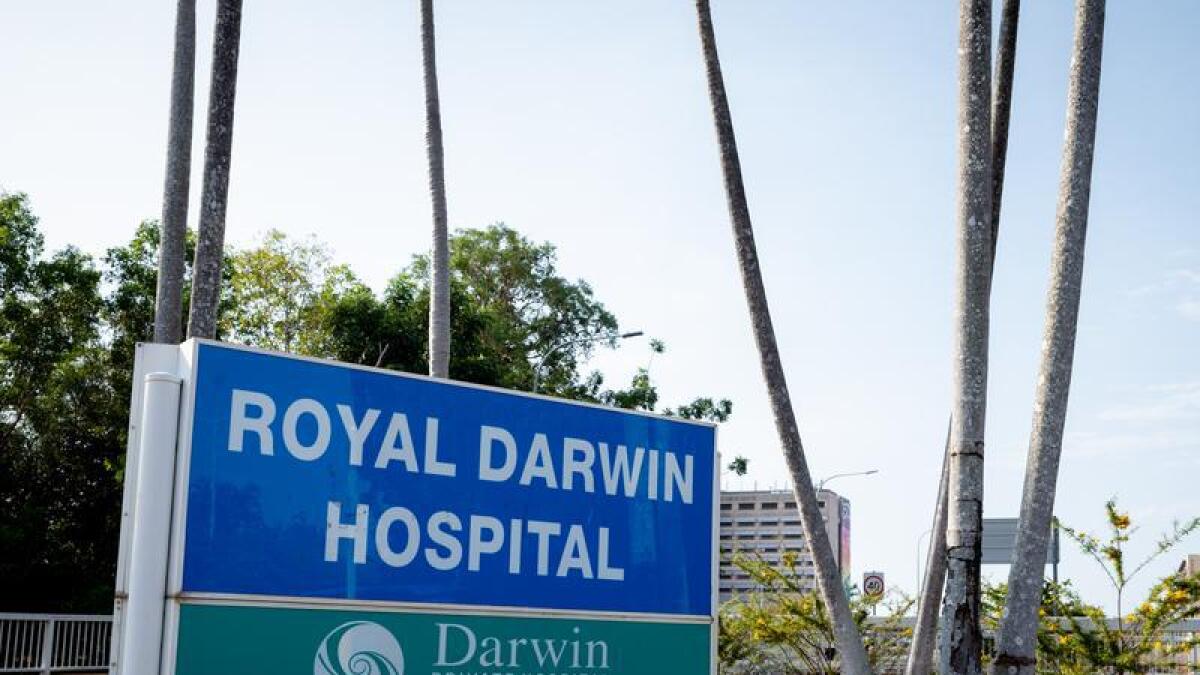 Entrance of Royal Darwin Hospital (file image)
