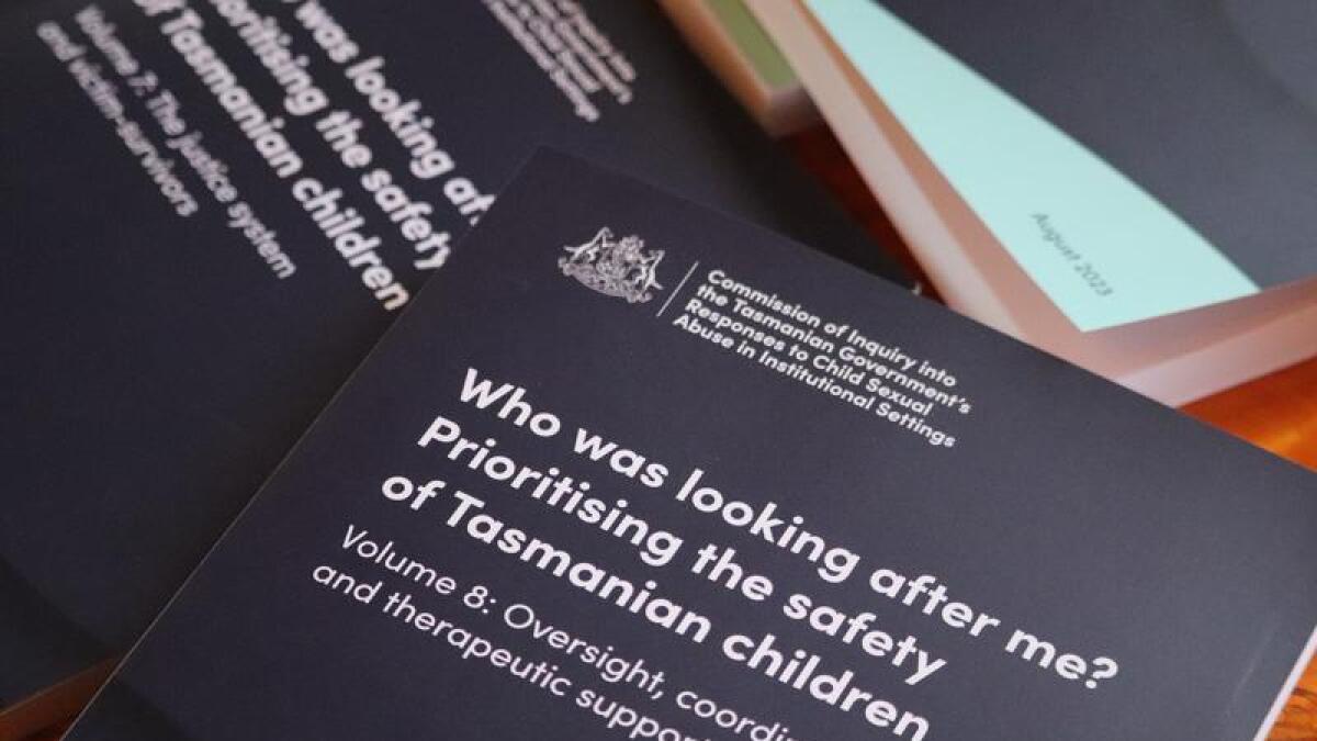 Copies of the Tasmanian instititional child abuse report