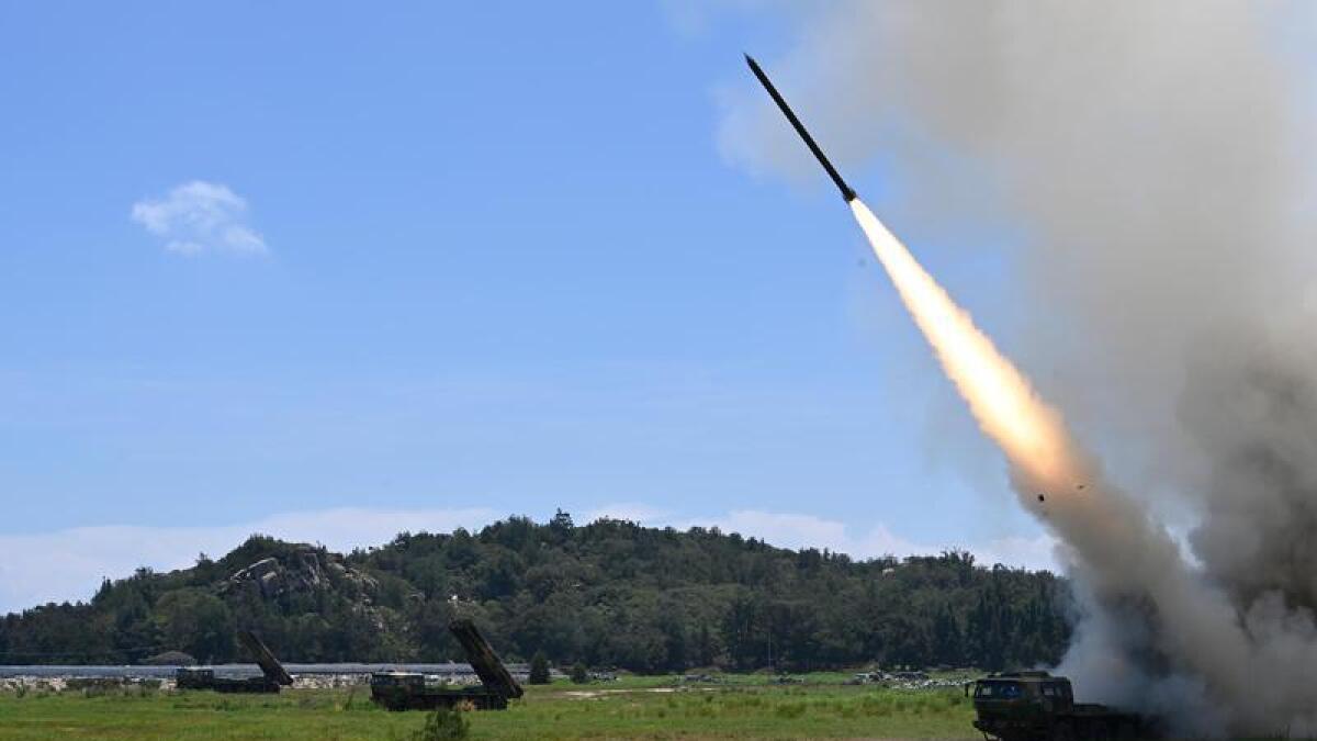 Projectile launched in China during long-range live-fire drills