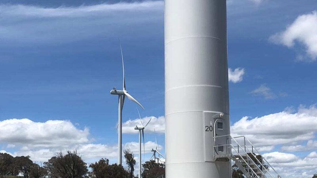 The Collector Wind Farm near Goulburn, NSW.
