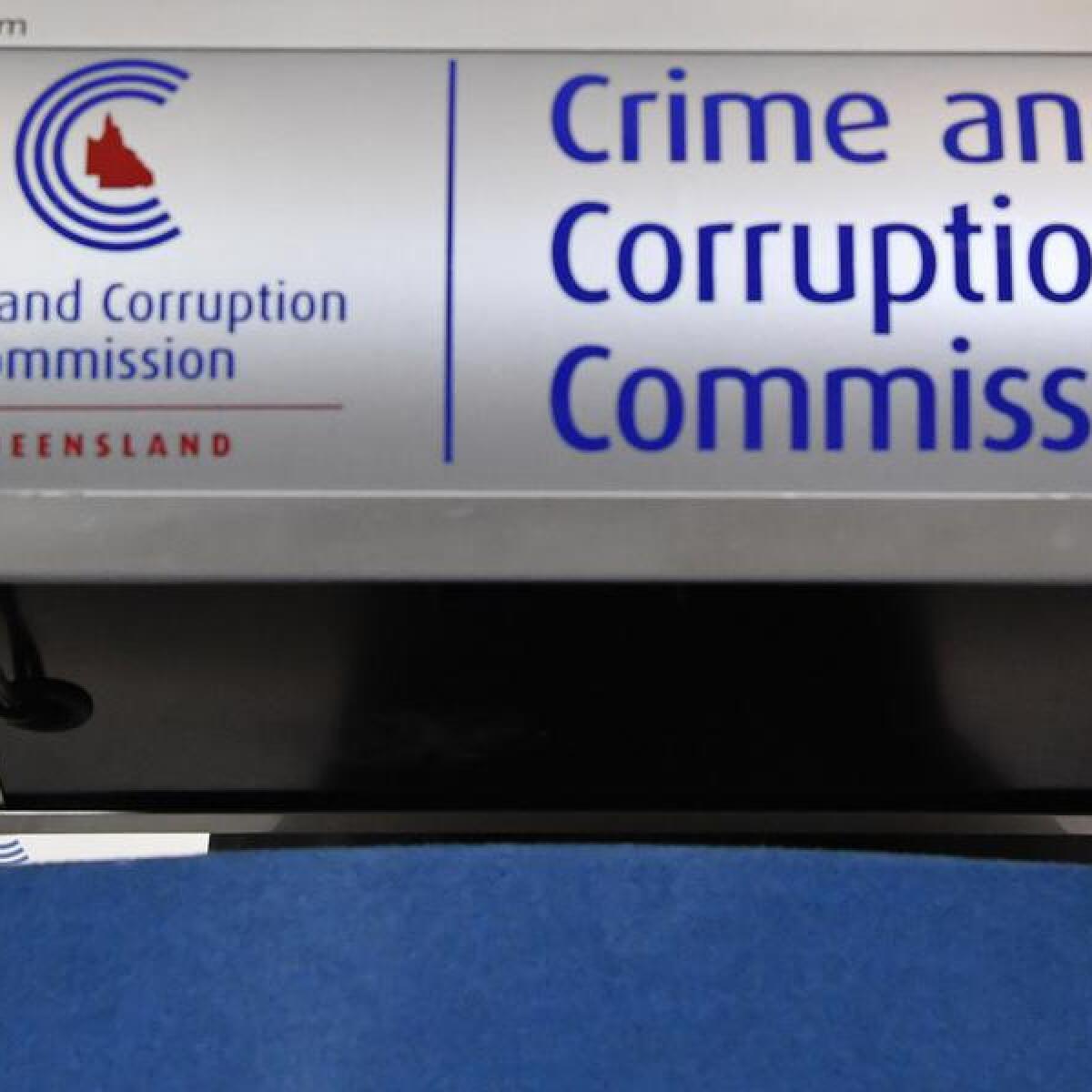 Crime and Corruption Commission signage (file image)