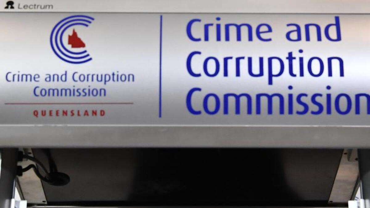 Crime and Corruption Commission signage (file image)