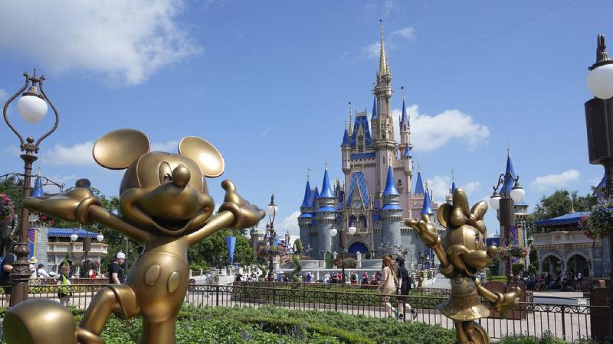 The Cinderella Castle at Walt Disney World in Florida