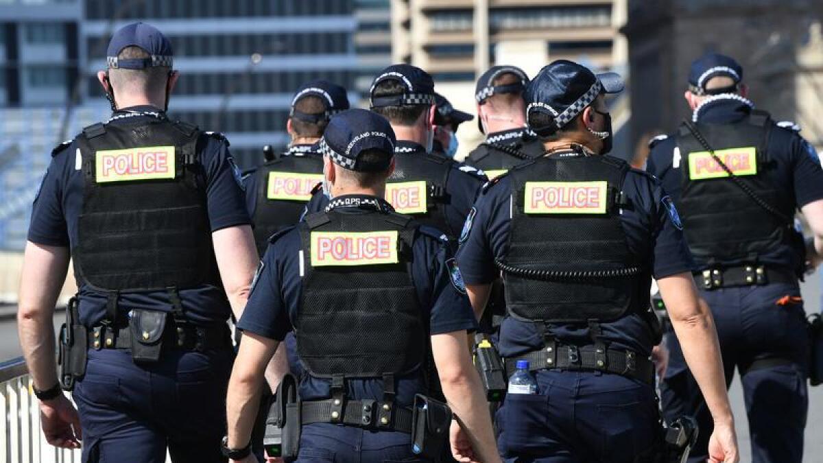 A group of Queensland Police officers.