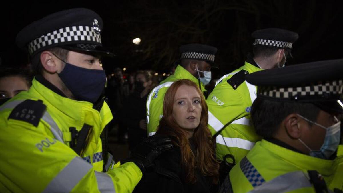 Police make arrests in Clapham Common vigil