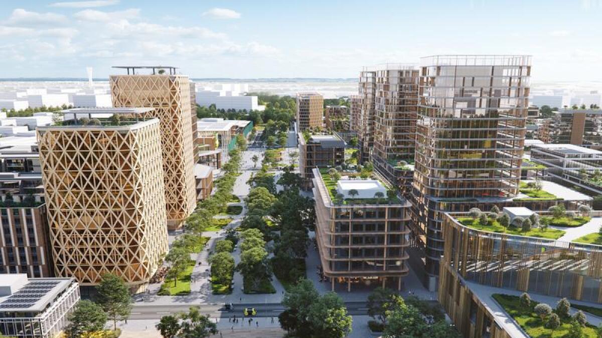 Plans for the Bradfield City Centre development in Western Sydney.