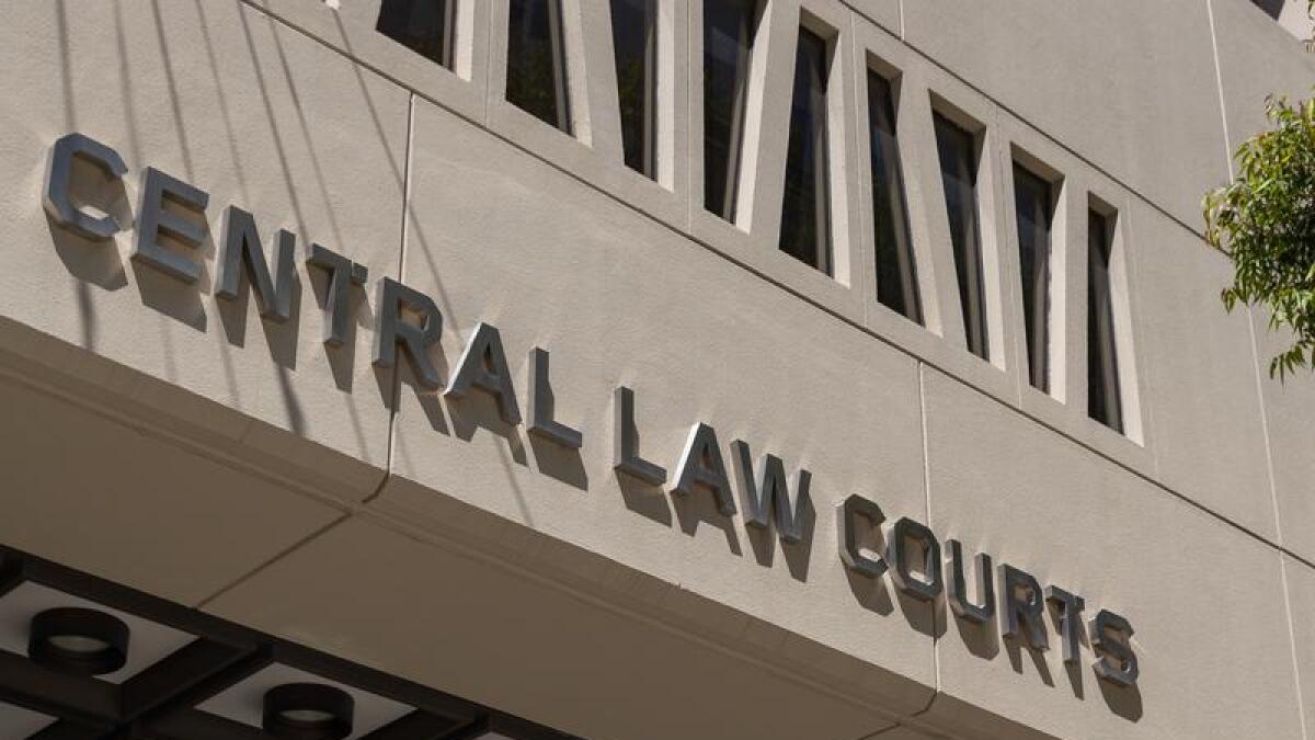 Perth courts signage (file image)