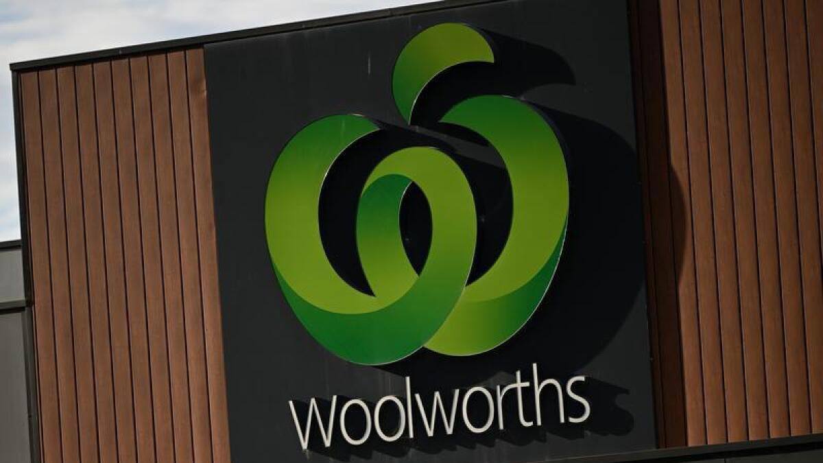 Signage at a Woolworths Supermarket in Melbourne,