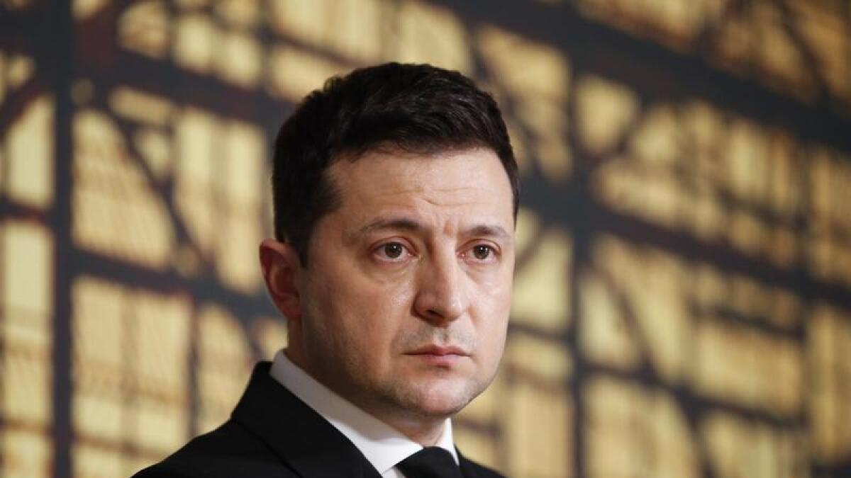 UkrainianÂ President Volodymyr Zelenskiy.