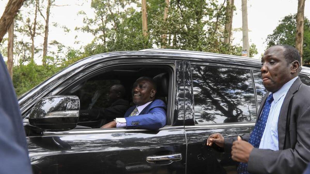 Kenyan presidential candidate William Ruto in Nairobi
