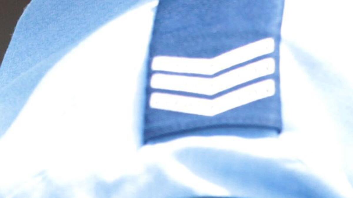 Police sergeant's stripes (file image)