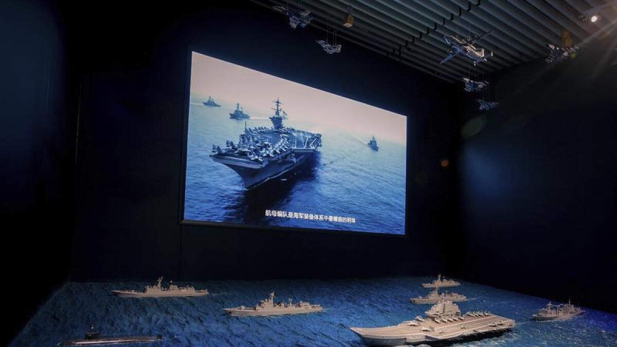 Chinese military museum exhibit