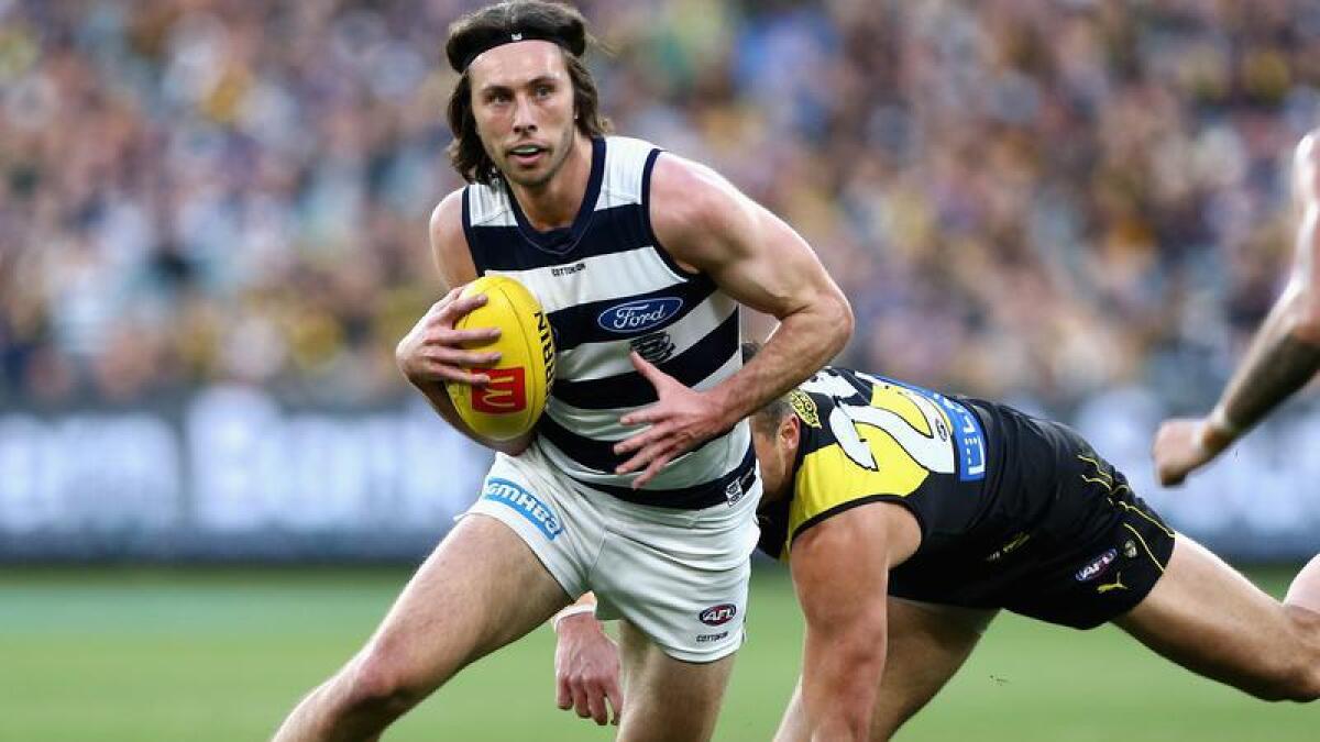 Jakc Henry kicked a goal in the dying stages as Geelong beat Richmond.