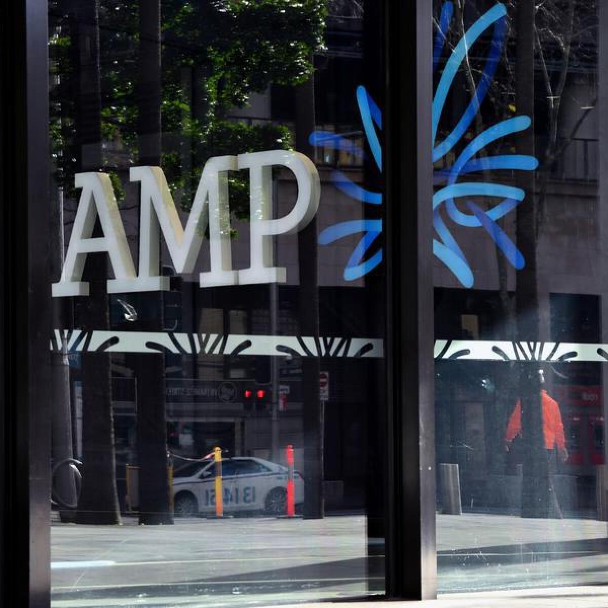 Signage at the AMP building in Sydney (file image)