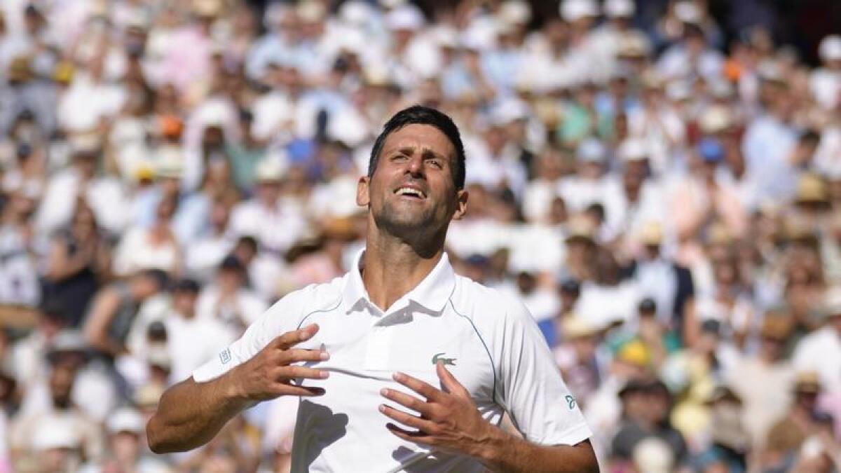 Serbian tennis star Novak Djokovic.