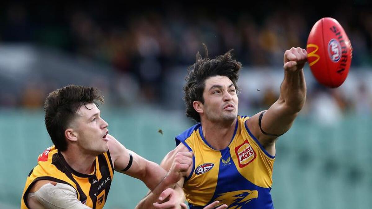 Hawthorn have beaten West Coast by 25 points in the AFL.