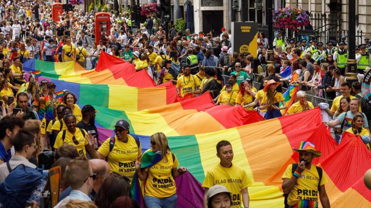 Million attend London's 50th Pride parade