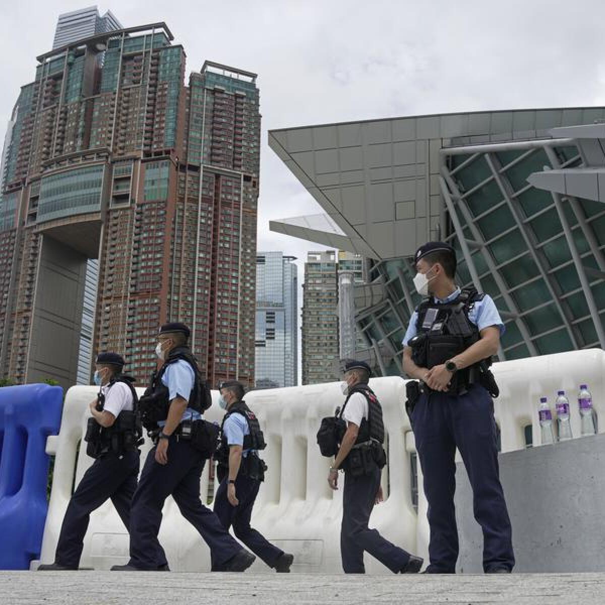Security is tight in Hong Kong for Xi Jinping's arrival.
