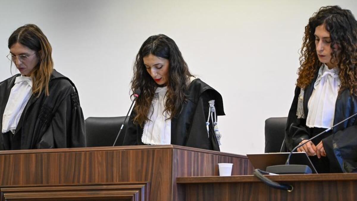 Judges Claudia Caputo, Brigida Cavasino and Germana Radice