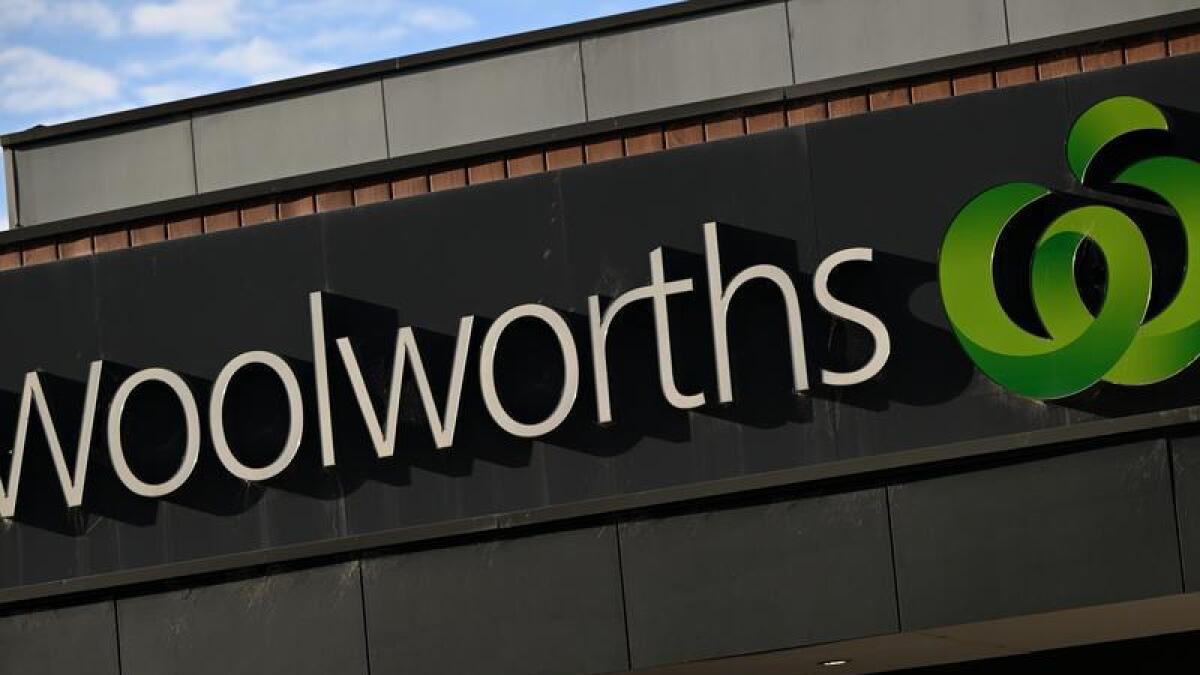 Signage at a Woolworths Supermarket in Melbourne