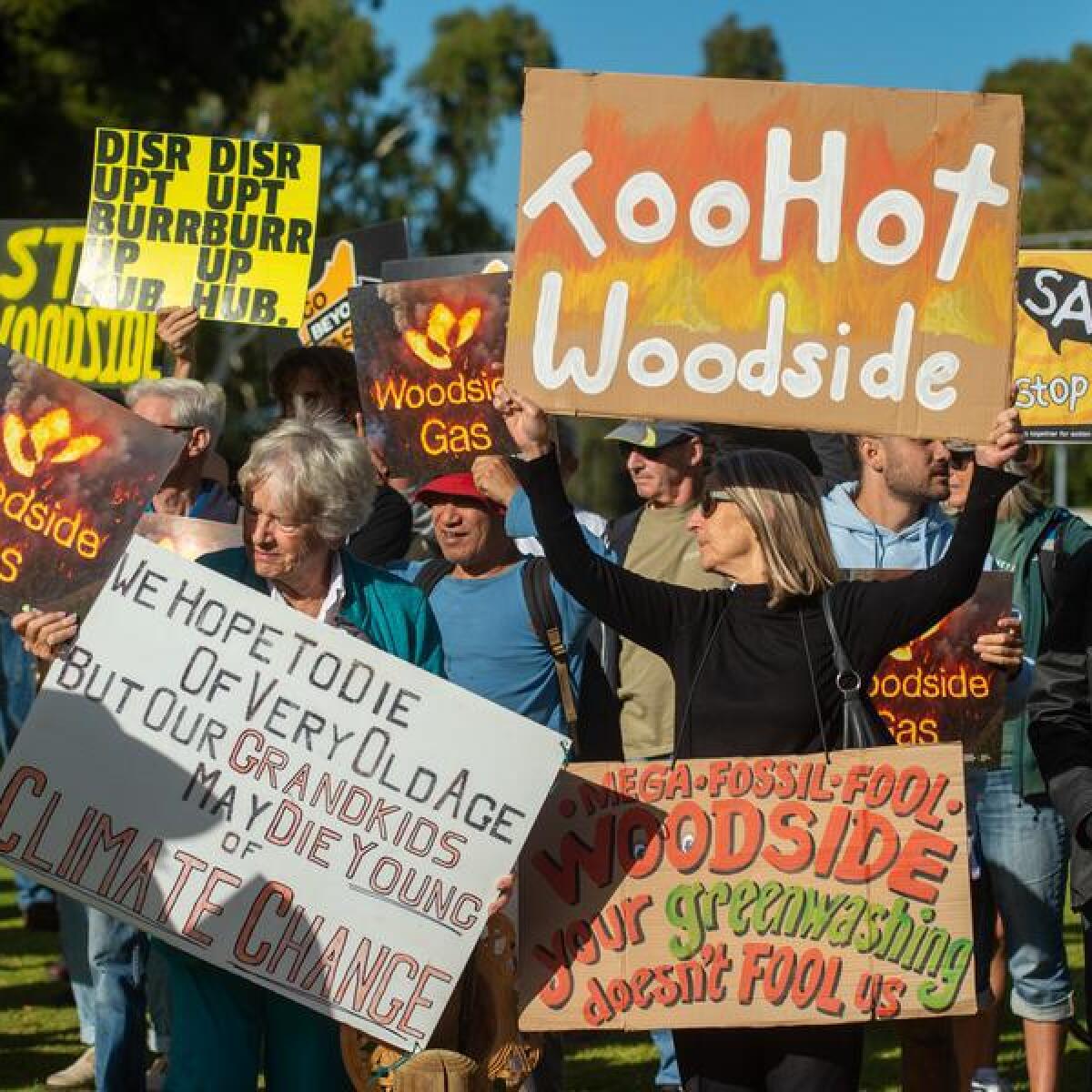 Anti-Woodisde rally