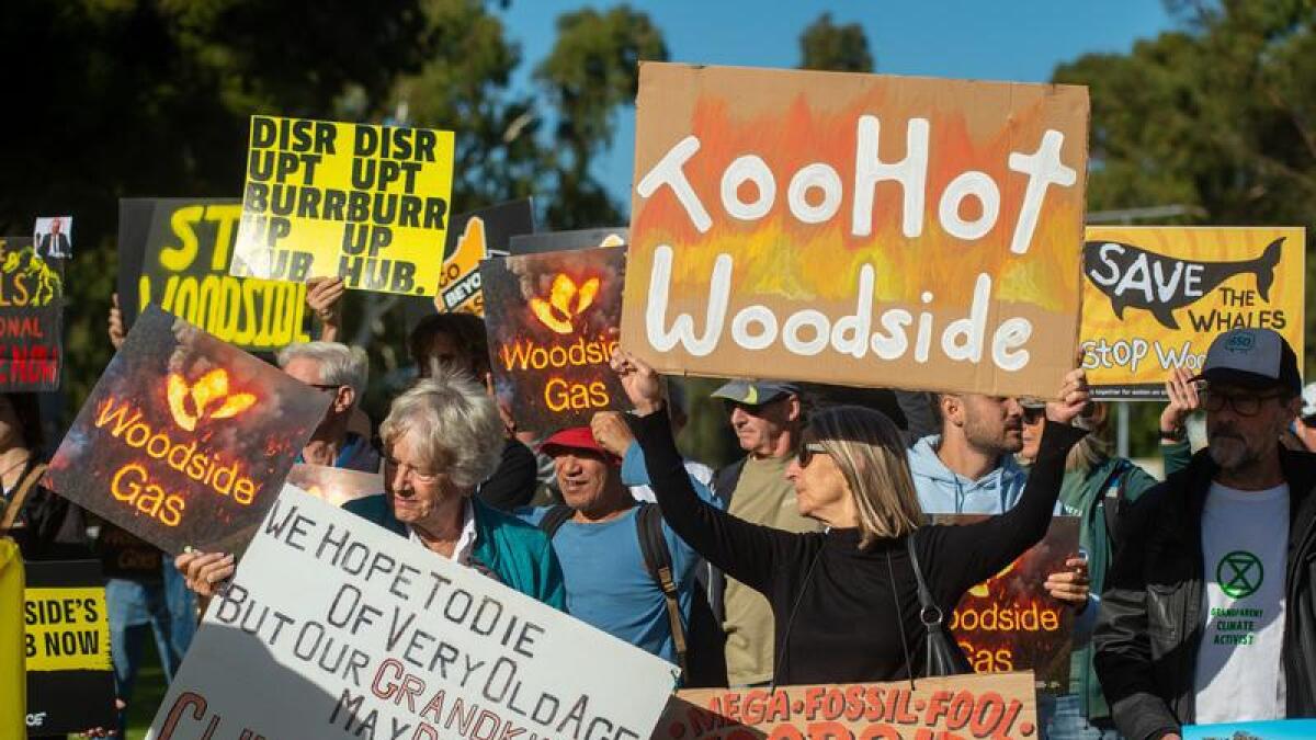Anti-Woodisde rally