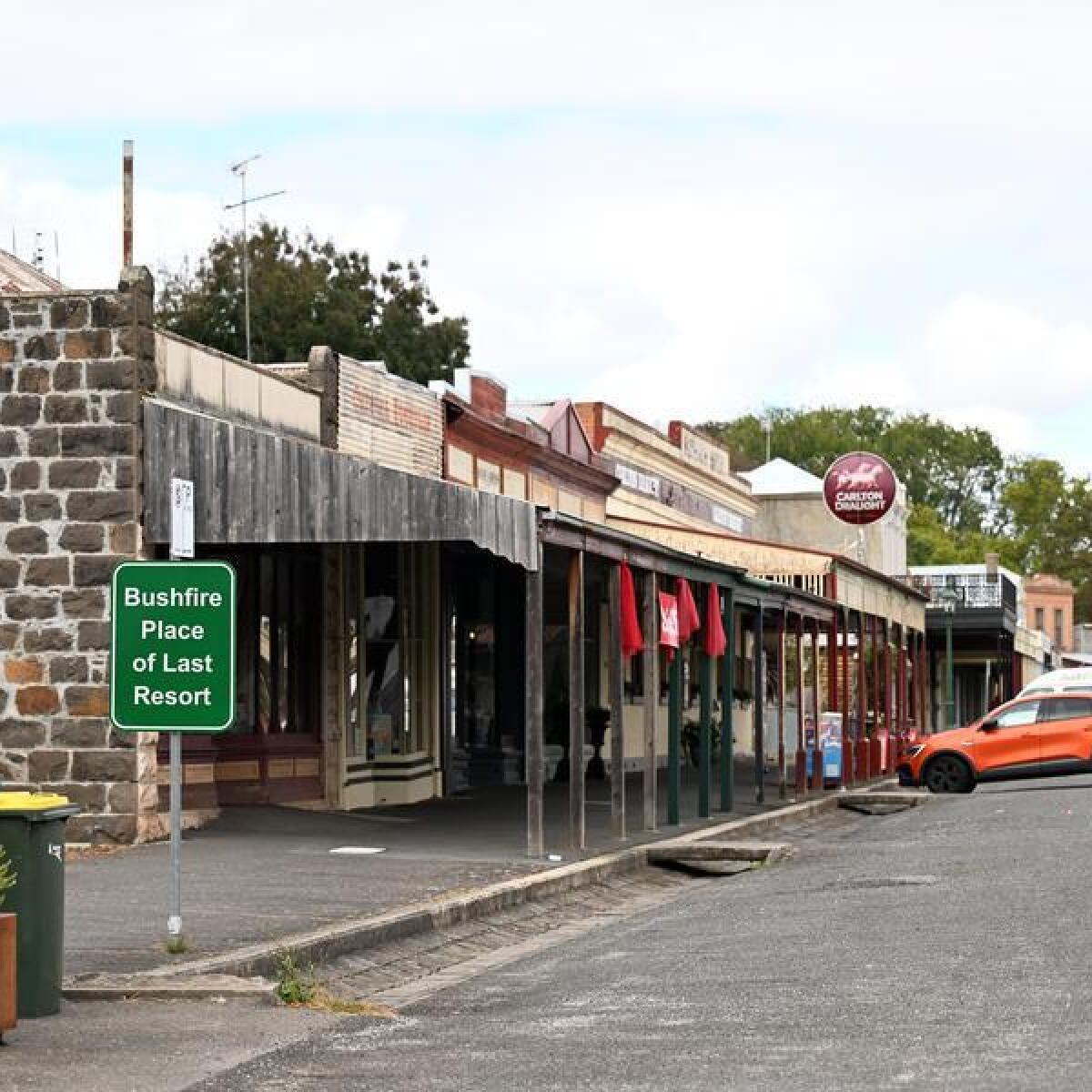 Buildings in the main street of Clunes.