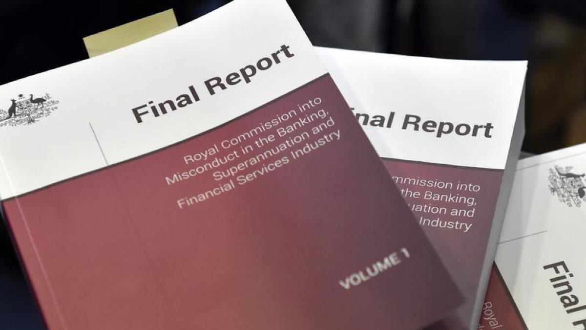 The final report of the Royal Commission on Banking