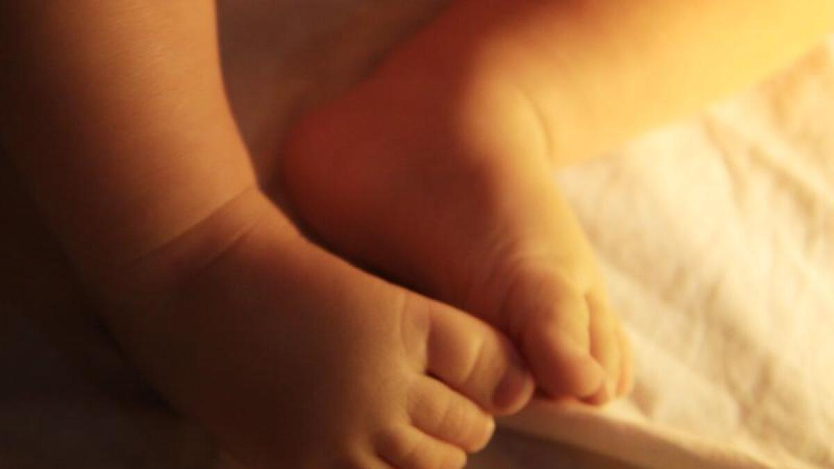 Stock photograph of a baby