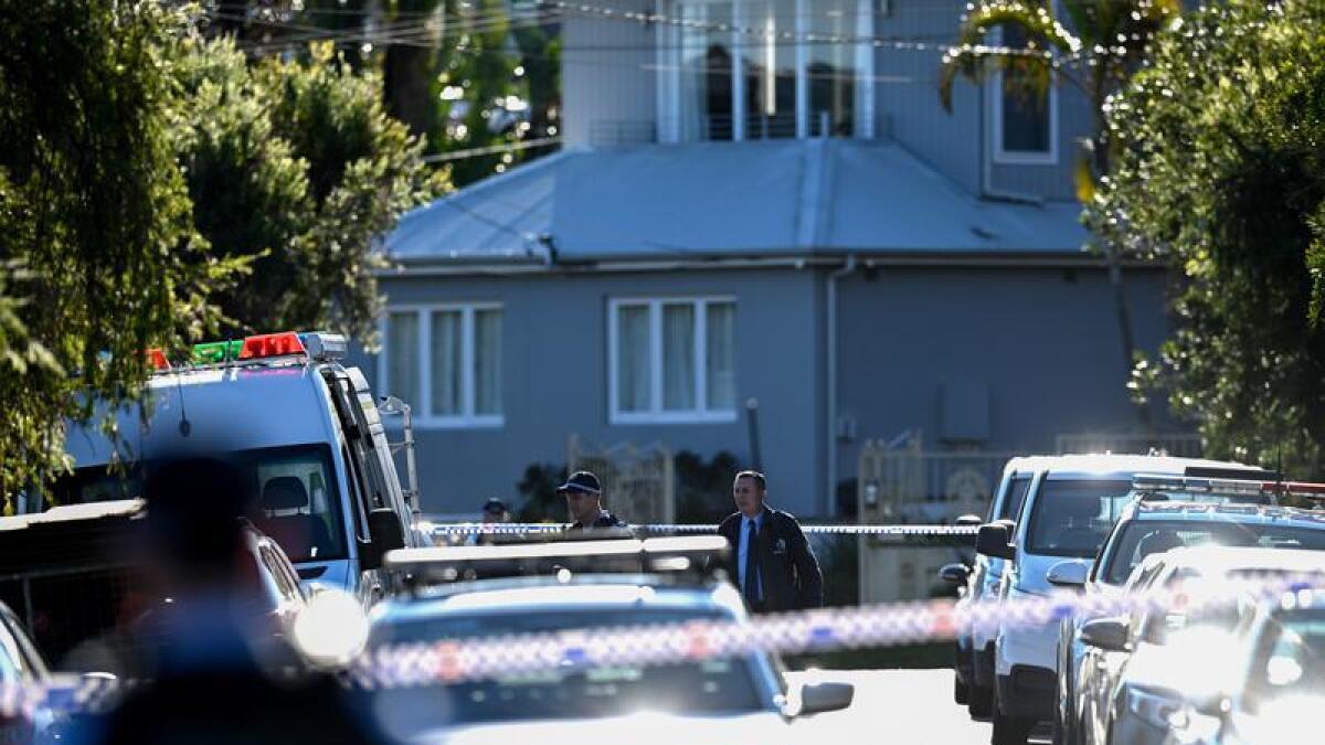 The crime scene at Russell Lea