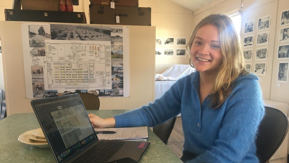 Benalla's Sarah Bismire is doing research into the Benalla Migrant Camp as part of her degree.