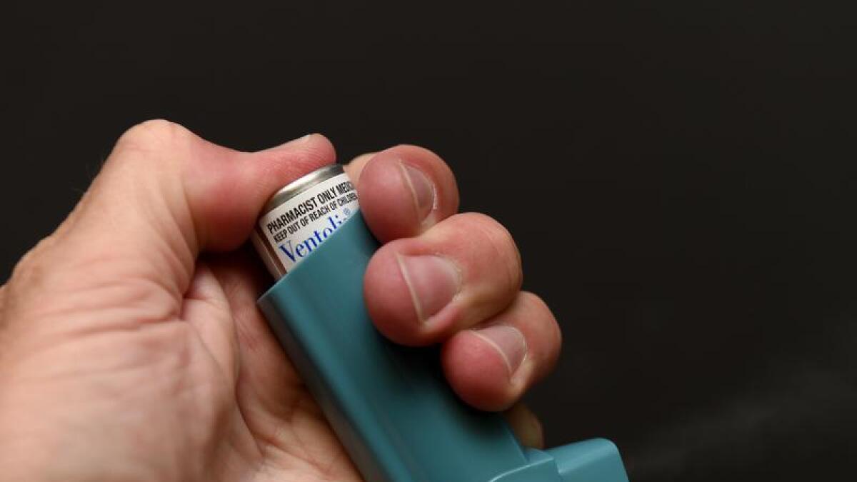 A file photo of an asthma reliever