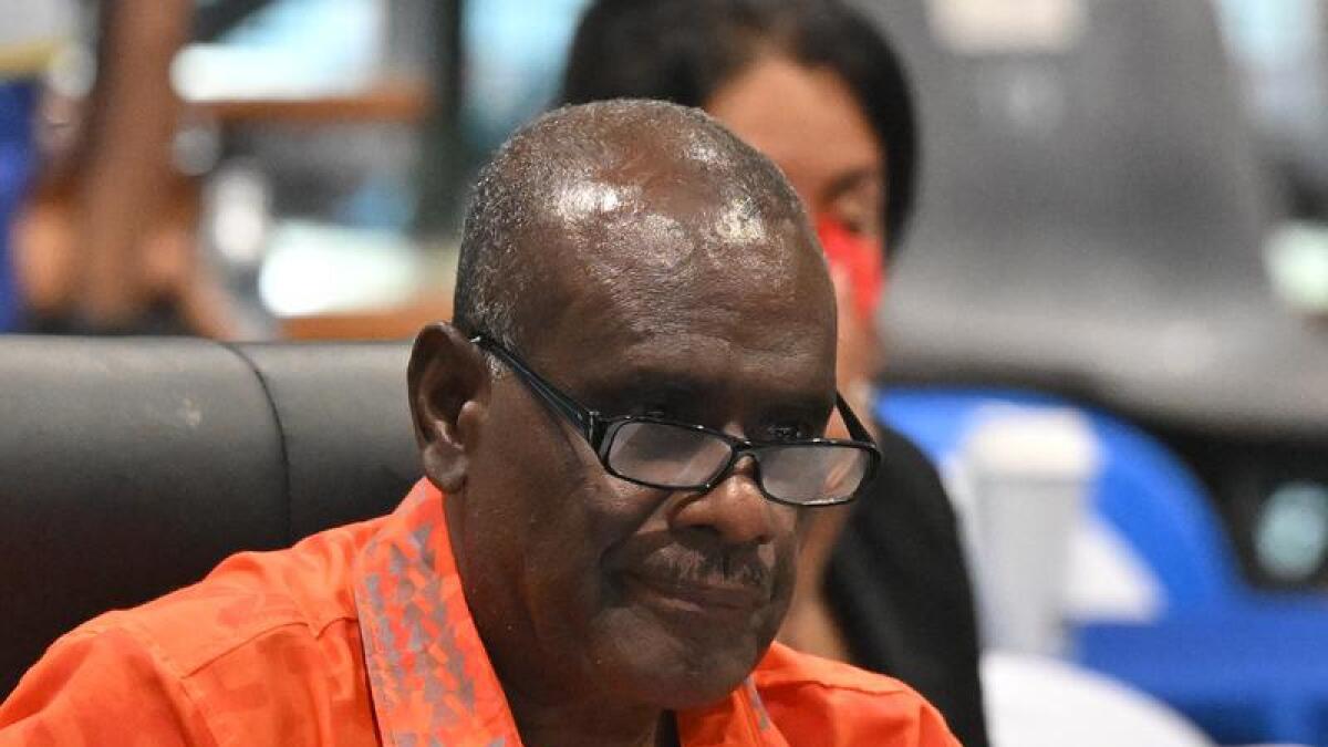 A file photo of Solomon Islands Foreign Minister Jeremiah Manele