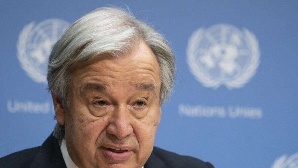 United Nations Secretary-General Antonio Guterres.