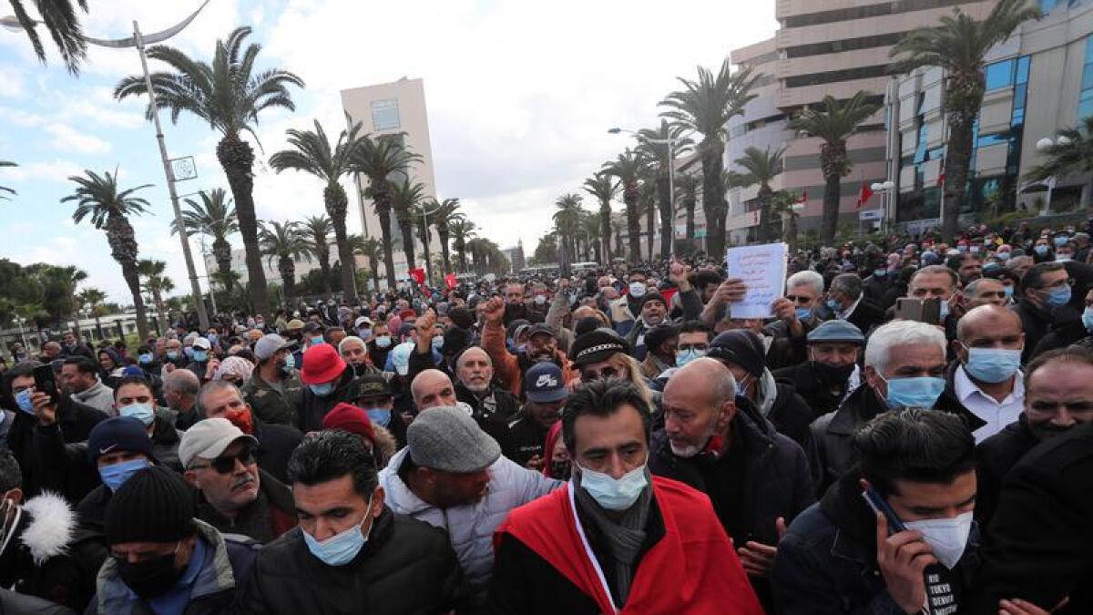 Protests in Tunis
